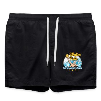 Water Polo The Art Of Controlled Chaos Ball Sports - Swim Trunks - black - Front - AI Model Male 185 light (185cm)