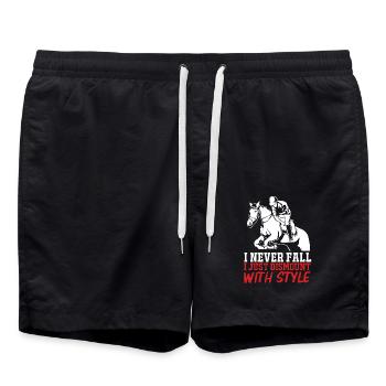 Show Jumping Show Jumping - Swim Trunks - black - Front - AI Model Male 185 light (185cm)