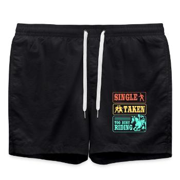 Show Jumping Show Jumping - Swim Trunks - black - Front - AI Model Male 185 light (185cm)