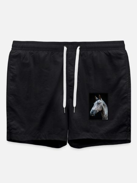 Pferde Pferd - Badeshorts - Schwarz