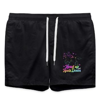 Dressage Dressage Horse Dressage Rider - Swim Trunks - black - Front - AI Model Male 185 light (185cm)