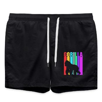 Gorille - Short de bain - noir - Devant - AI Model Male 185 light (185cm)