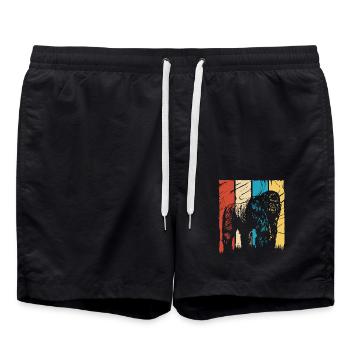 Gorilla - Badeshorts - Schwarz - Vorne - AI Model Male 185 light (185cm)