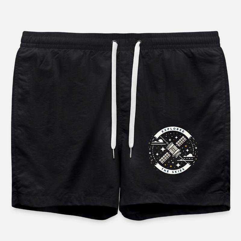 EXPLOREE THE SKIES - Swim Trunks - black