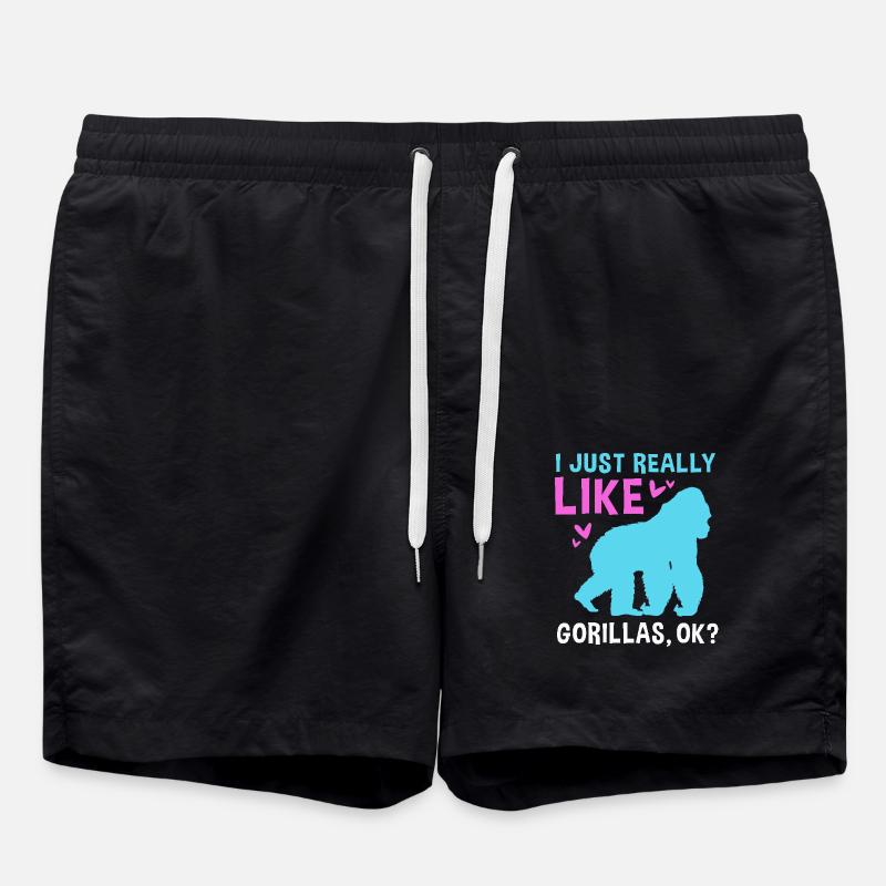 Gorilla - Swim Trunks - black