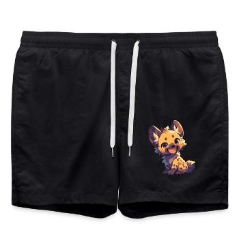 Hyena Hyena - Swim Trunks - black - Front - AI Model Male 185 light (185cm)