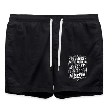 Birthday October 2011 Limited Edition Legend - Swim Trunks - black - Front - AI Model Male 185 light (185cm)