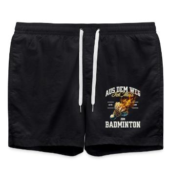 Badminton - Badeshorts - Schwarz - Vorne - AI Model Male 185 light (185cm)