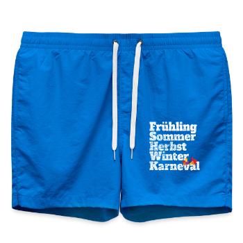 Carnaval Cinquième saison Kölsch Fastelovend Cologne - Short de bain - cobalt blue - Devant