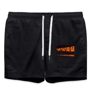 Jugendweihe 2025 Livre d’or Cadeau Filles Garçons - Short de bain - noir - Devant - AI Model Male 185 light (185cm)