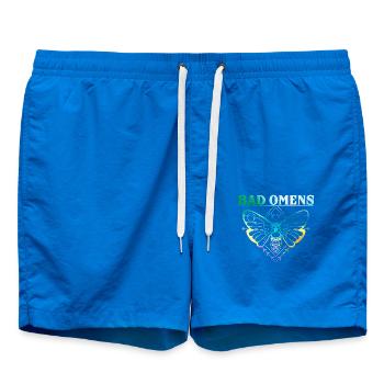Bad Omens papillon art avec crâne et os croisés - Short de bain - cobalt blue - Devant