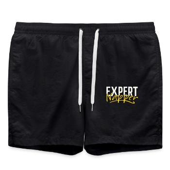Expert Napper Un style de vie humoristique pour - Short de bain - noir - Devant - AI Model Male 185 light (185cm)