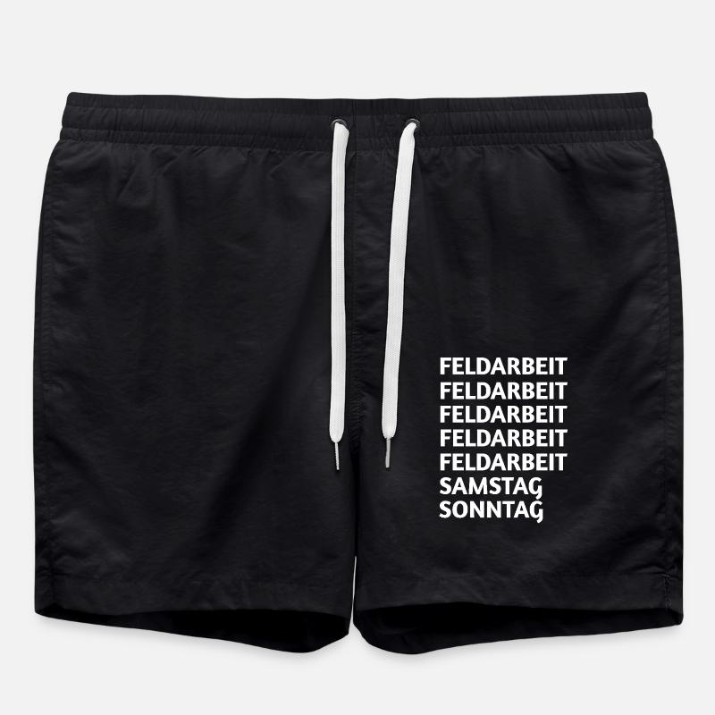 Feldarbeit - Badeshorts - Schwarz