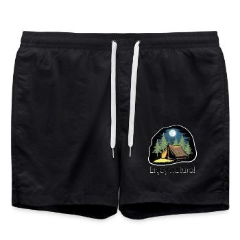 TENTES DANS LES BOIS - Short de bain - noir - Devant - AI Model Male 185 light (185cm)