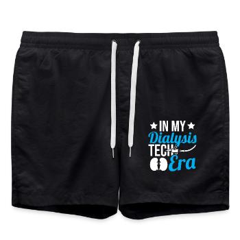 In meiner Dialysetechnik-Ära - Badeshorts - Schwarz - Vorne - AI Model Male 185 light (185cm)