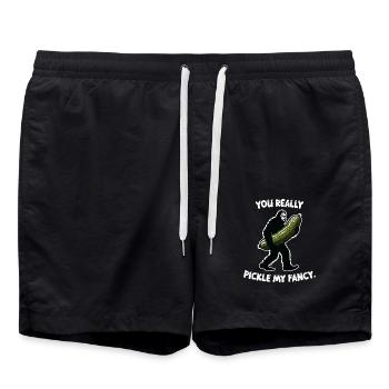 You really pickle my fancy. Dill Bigfoot Sasquatch - Badeshorts - Schwarz - Vorne - AI Model Male 185 light (185cm)