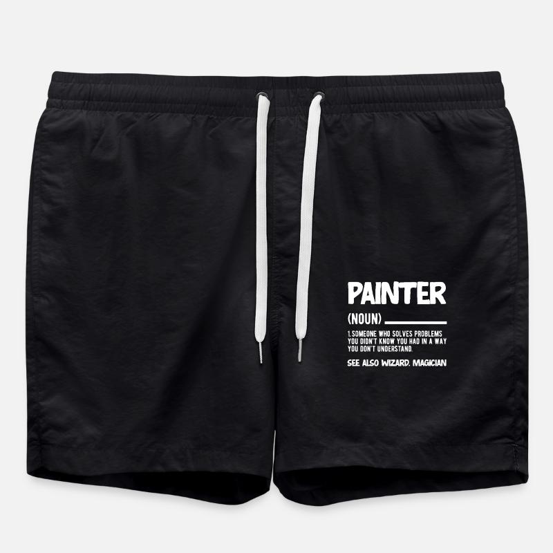Painter: Wizard and Magician Definition - Swim Trunks - black