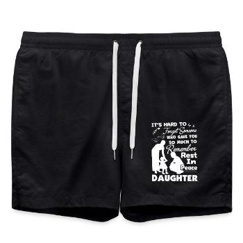 Father's Day It's Hard To Forget Someone - Swim Trunks - black - Front - AI Model Male 185 light (185cm)