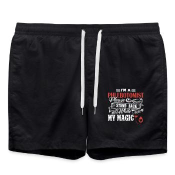 Phlebotomist I am A Phlebotomist - Swim Trunks - black - Front - AI Model Male 185 light (185cm)