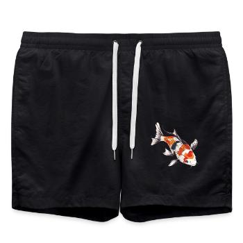 Koi Koi Carpe - Short de bain - noir - Devant - AI Model Male 185 light (185cm)