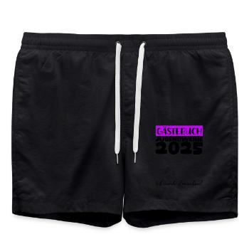 Jugendweihe 2025 Livre d’or Cadeau Filles Garçons - Short de bain - noir - Devant - AI Model Male 185 light (185cm)