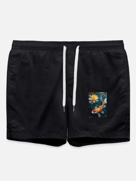 Koi Koi Carp - Swim Trunks - black