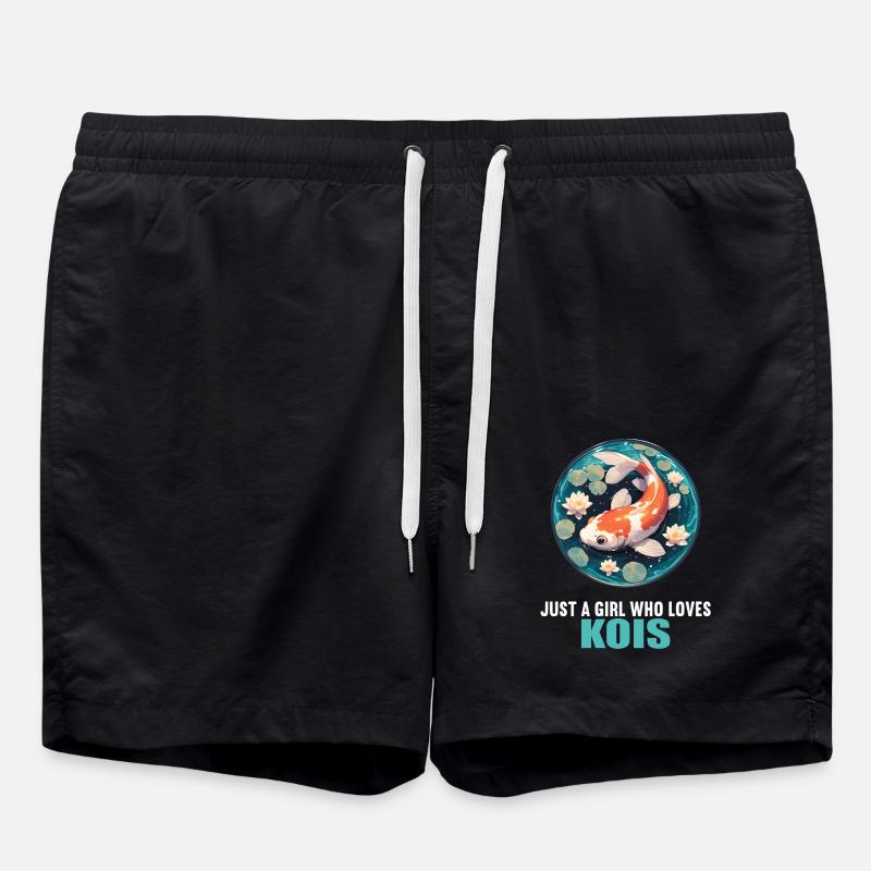 Koi Koi Carp - Swim Trunks - black