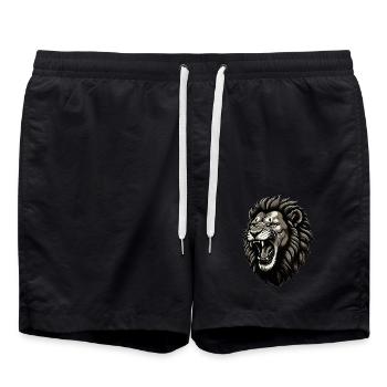 Lion Lover Faune Safari Art Lion Coloré - Short de bain - noir - Devant - AI Model Male 185 light (185cm)