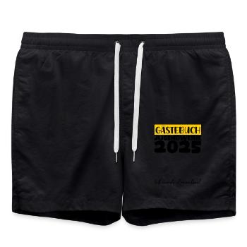 Jugendweihe 2025 Livre d’or Cadeau Filles Garçons - Short de bain - noir - Devant - AI Model Male 185 light (185cm)