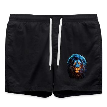 Lion Lover Faune Safari Art Lion Coloré - Short de bain - noir - Devant - AI Model Male 185 light (185cm)