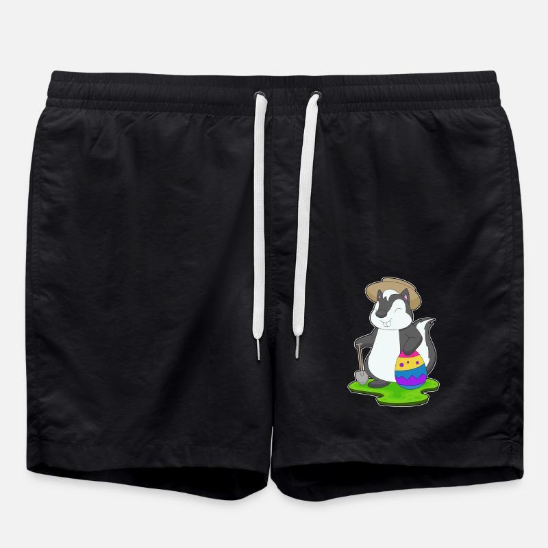 Skunk Easter Farmer - Swim Trunks - black