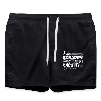 Scrapbook I Know Scrapbook - Swim Trunks - black - Front - AI Model Male 185 light (185cm)