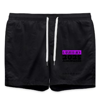Jugendweihe 2025 Livre d’or Cadeau Filles Garçons - Short de bain - noir - Devant - AI Model Male 185 light (185cm)