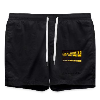 Jugendweihe 2025 Livre d’or Cadeau Filles Garçons - Short de bain - noir - Devant - AI Model Male 185 light (185cm)