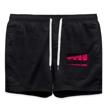 Jugendweihe 2025 Livre d’or Cadeau Filles Garçons - Short de bain - noir - Devant - AI Model Male 185 light (185cm)