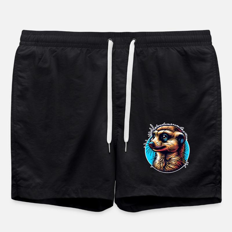 Meerkat - Swim Trunks - black