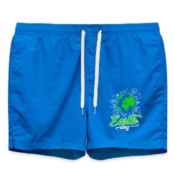 Earth Day 22 April - Swim Trunks - cobalt blue - Front