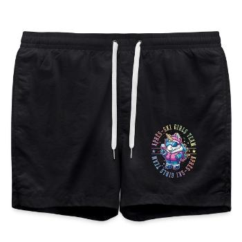 Après-ski Unicorn Girls Team - Short de bain - noir - Devant - AI Model Male 185 light (185cm)