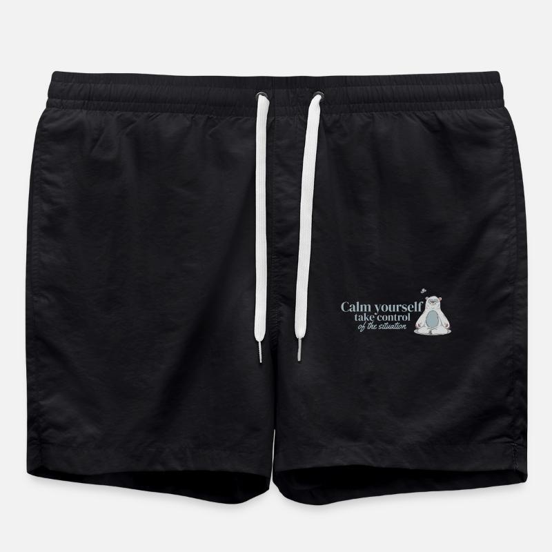 Motivationsbär Ours motivant - Short de bain - noir