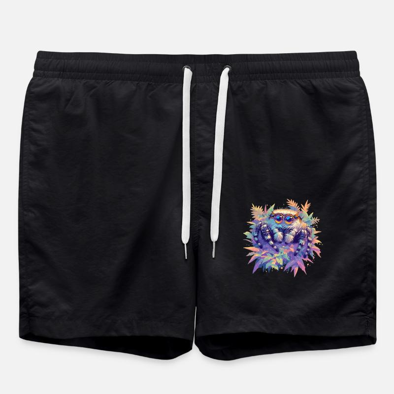 Araignée sauteuse Springspinnen Springspinne - Short de bain - noir