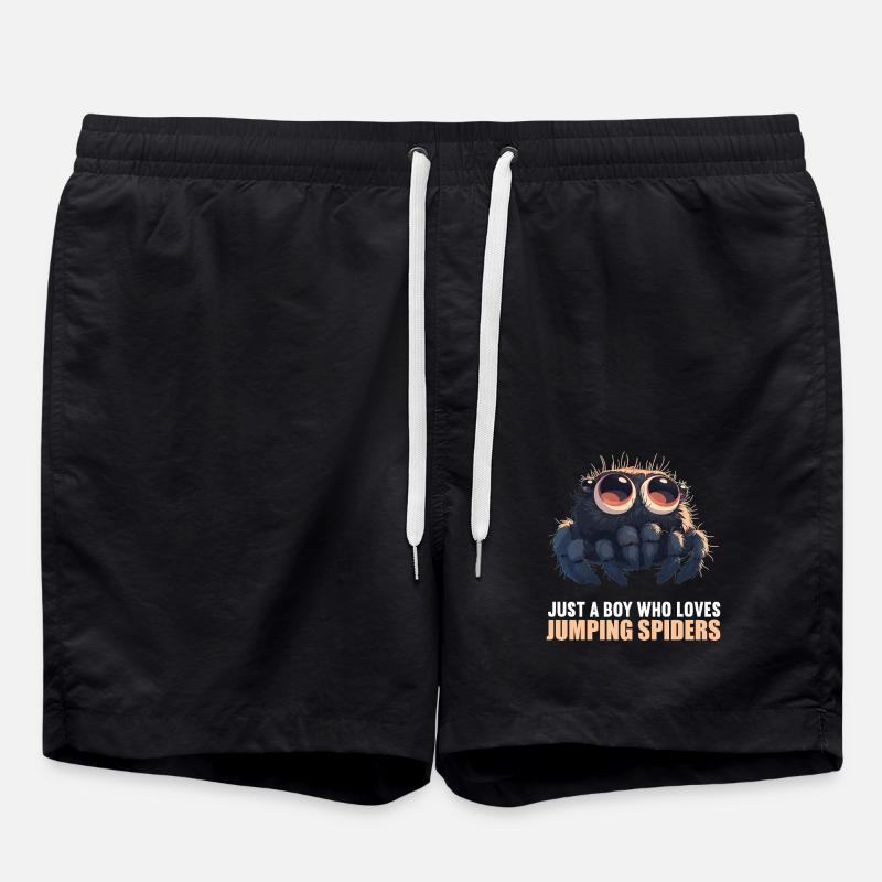 Araignée sauteuse Springspinnen Springspinne - Short de bain - noir