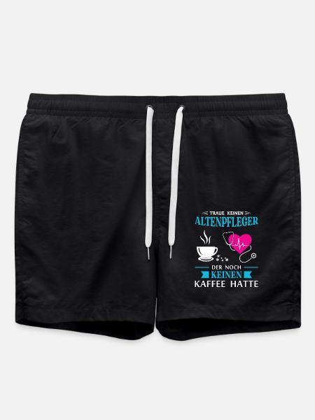 Altenpfleger Geschenk Altenpflege Pflegefachkraft - Badeshorts - Schwarz