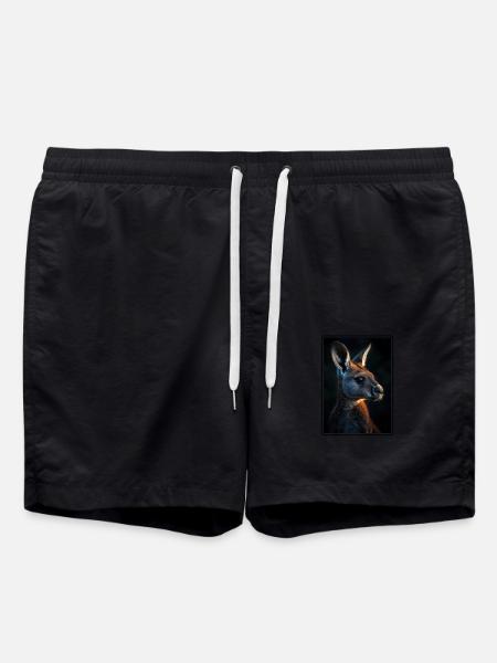 Kangaroos Kangaroo - Swim Trunks - black