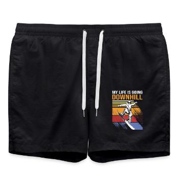 Snowboard Snowboard Vacances snowboard Snowboarders - Short de bain - noir - Devant - AI Model Male 185 light (185cm)