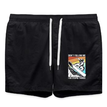 Snowboard Snowboard Vacances snowboard Snowboarders - Short de bain - noir - Devant - AI Model Male 185 light (185cm)