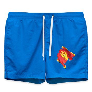 Carte du drapeau du Monténégro - Short de bain - cobalt blue - Devant