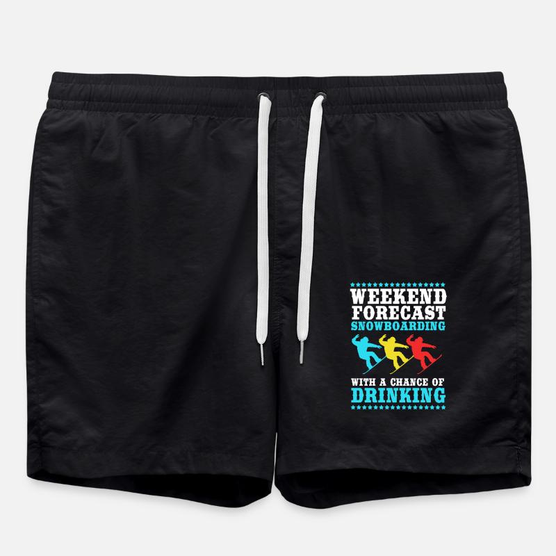 Snowboard Snowboarding Snowboard Holidays Snowboarders - Swim Trunks - black