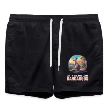 Kangaroos Kangaroo - Swim Trunks - black - Front - AI Model Male 185 light (185cm)