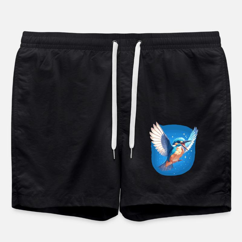 Eisvögel Eisvogel - Badeshorts - Schwarz