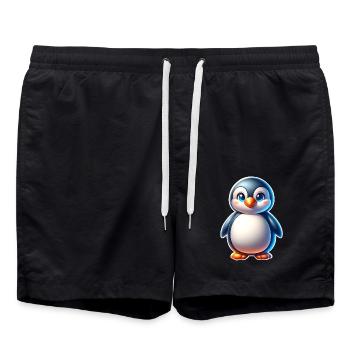 Pingouin - Short de bain - noir - Devant - AI Model Male 185 light (185cm)